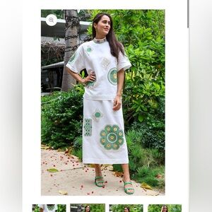 Alemais Ramona Crochet Skirt